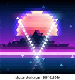 mosaic effect lights effects wallpaper colorful stock illustration