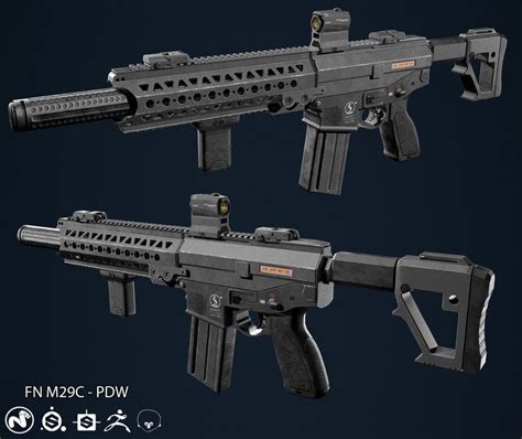 ArtStation - MK29 / M29C, Howel GANUCHAUD in 2020 | Military guns, Guns ...