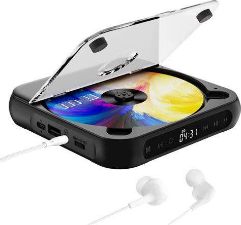 Портативный CD-плеер с Bluetooth для автомобиля, Перезаряжаемый ...