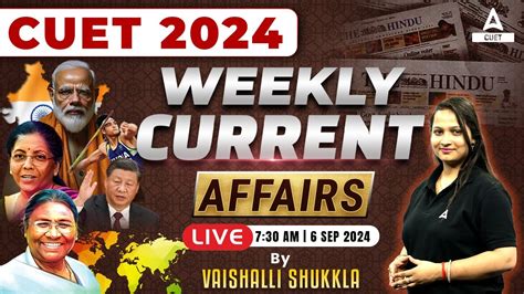 September Daily Current Affairs For Cuet Exam By Vaishalli Ma