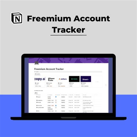 Freemium Account Tracker Prototion Buy Notion Template