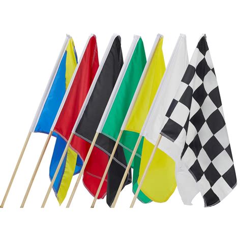 Speedway Race Track Flag Set, 24 x 30 Inch, Set of 7
