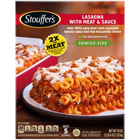 Stouffer's Classics Lasagna with Meat & Sauce Family Size - Shop Entrees & Sides at H-E-B