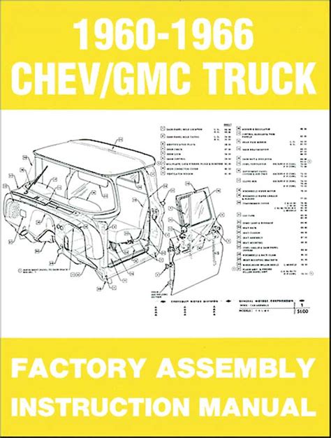 All Years Chevrolet Truck Parts Tm1060 1960 66 Chevrolet Gmc Truck Assembly Manual