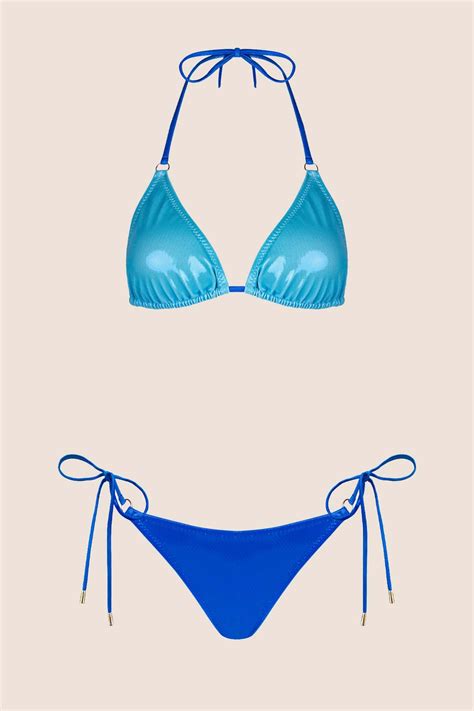 Ayy Ld Z Parlak Mavi Bikini Tak M H Zl Kargo