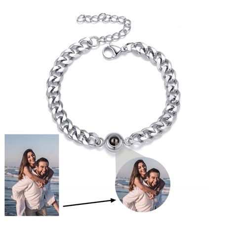 Edelstahl Armband Mit Fotoprojektion Foto Schmuck Armband Foto