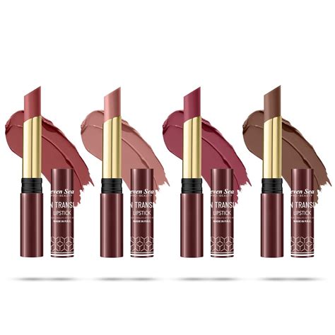 Buy Seven Seas Nude Matte Lipstick Non Transfer For Perfect Looks Pack Of 4 Trendy Nude