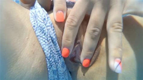 She Masturbates In Pool In Public Hairy Pussy Flows Underwater XHamster