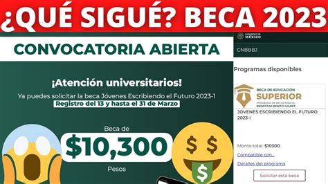 Ya Hiciste Tu Solicitud De La Beca J Venes Escribiendo El Futuromarzo