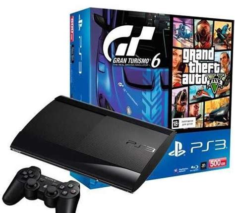Игровая приставка PS3 Sony 500GB + GTA5 + GT6 Москва | Игровые ...