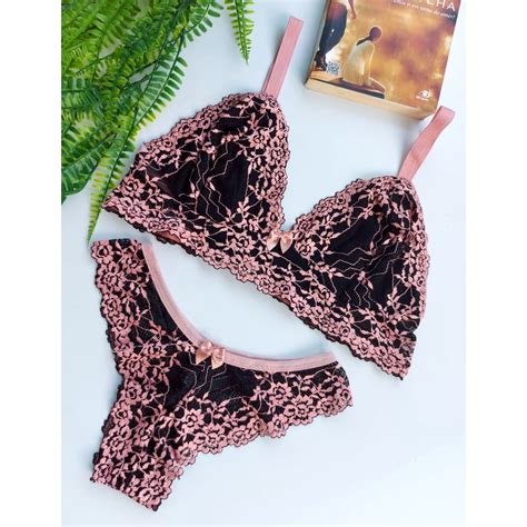 Conjunto Lingerie Plus Size Ao Sem Bojo Elegance Luxo Shopee Brasil