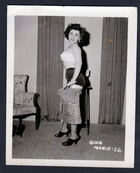 LINGERIE ÉROTIQUE Nude Vintage Dessous Pin Up Photo Gina EUR PicClick FR