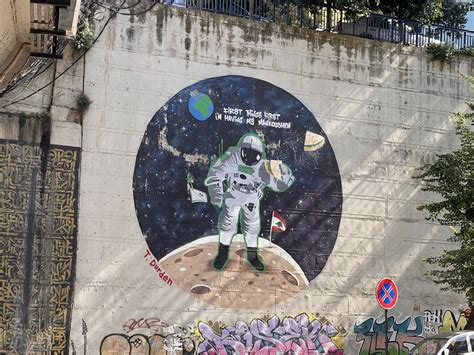 Al-Man’ouché Street Art Beirut - Even in space!