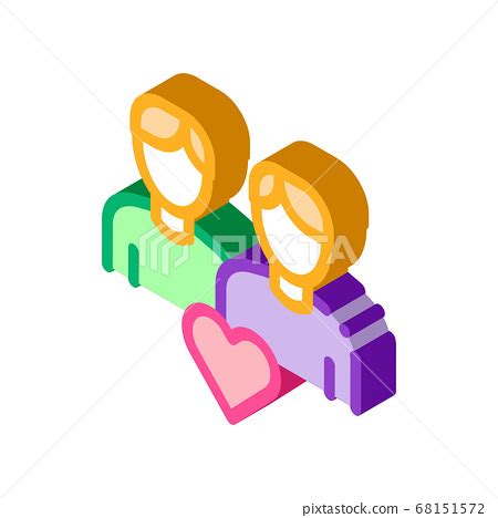 Men Homosexual Love Gay Isometric Icon Vector Stock Illustration PIXTA