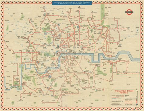 Transit Maps: Historical Map: Trolleybus And Tram Routes Of, 52% OFF