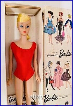 Vintage 1964 Lemon Blonde Swirl Ponytail Barbie Doll Model 850 Mattel Japan MIB Vintage Japan Doll