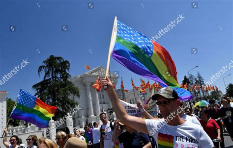 Participants During Skopje Pride First Gay Editorial Stock Photo Stock Image Shutterstock