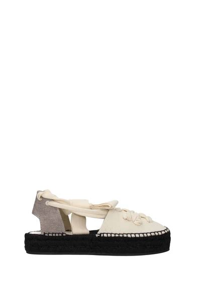 Tory Burch Espadrilles Fabric Beige Natural | ModeSens