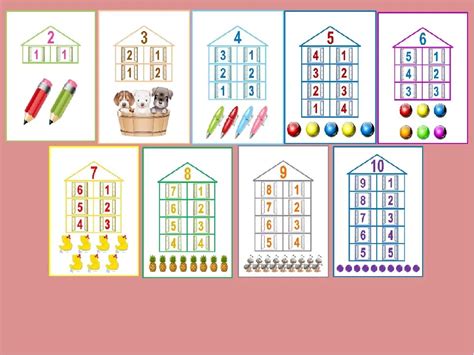 Состав числа: 80 таблиц для распечатки