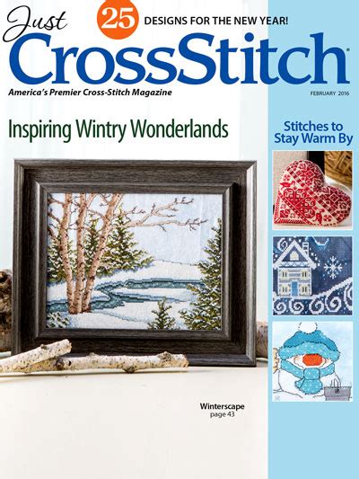 Just Cross Stitch Magazine February 2016 Stitches From The Heart