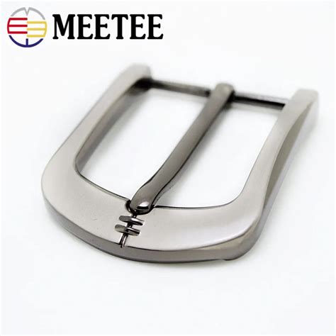 Meetee 12pcs Diy Leather Craft Hardware 40mm Pin Buckle Belt Buckle