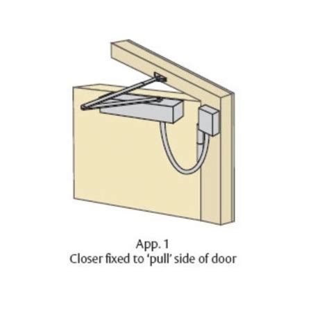 Union N8899 Electro Magnetic Door Closer - Hold Open and Swing Free ...