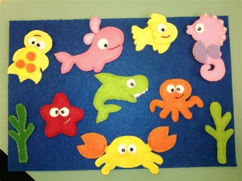 Морские животные из фетра выкройки