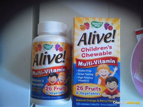 Отзыв про Мультивитамины Nature's way Children's Chewable Multi-Vitamin ...