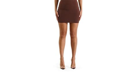 Naked Wardrobe Oh So Miniskirt In Brown Lyst