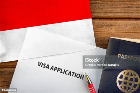 Indonesia Visa Application Form Stock Photo - Download Image Now ...