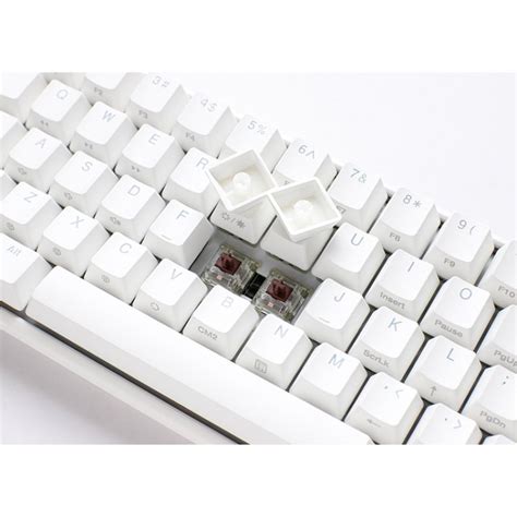 Ducky ONE Classic Mini Pure White Hot Swappable MX Red RGB PBT