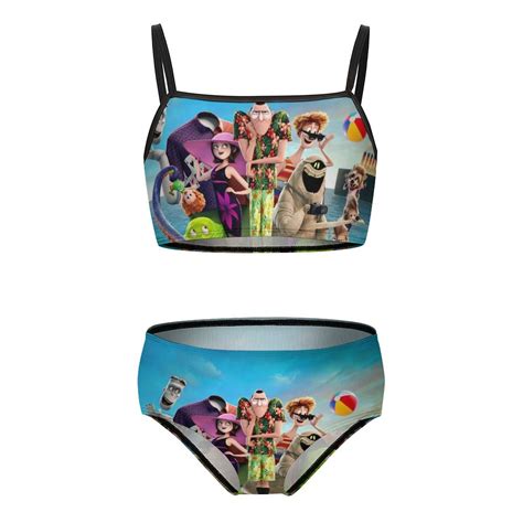 Hotel Transylvania Girls Bikini Swimsuits Two Piece Beach Bathing Suit Swimwear 10 12Y 150cm