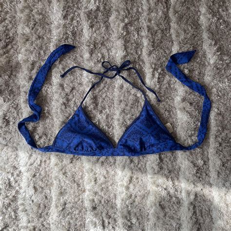 Converse Blue Bikini Top Y K Style Navy Paisley Depop