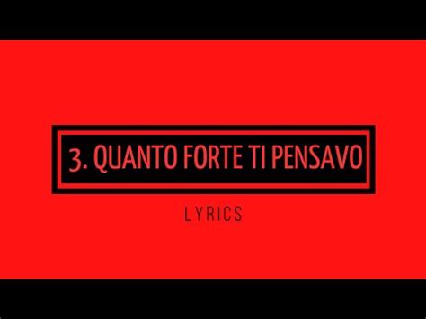 Quanto Forte Ti Pensavo Lyrics Madame L Amore Sonolamadame