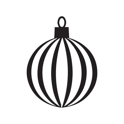 Christmas ornaments Design, Christmas ornaments illustration in black