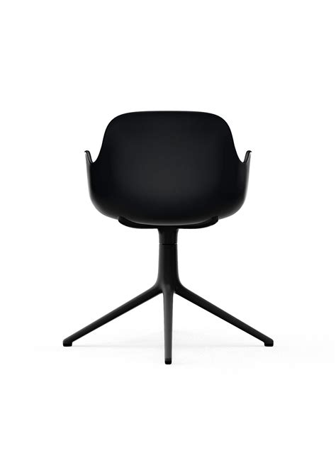 Normann Copenhagen Form Armchair Swivel 4l Alu Dining Chair Black