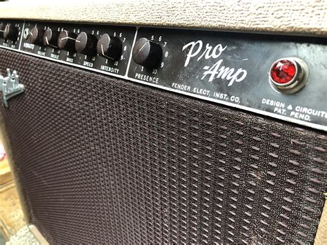 Fender Pro 6g5 Brownface 40 Watt 1x15 Guitar Combo 1961 Reverb