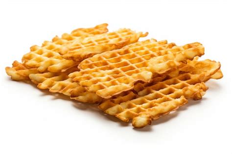 Premium Photo Seasoned Waffle Cut Fries Arrangement