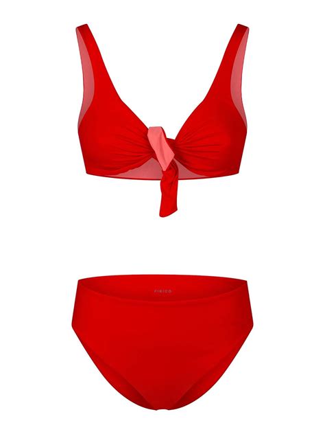 Fisico Knotted Bikini Red Women Cr Mbcs Mbf
