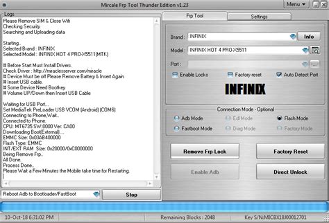Infinix Hot 4 Pro Frp Removed Success By Miracle Thunder Frp Tool 1 23 GSM Forum