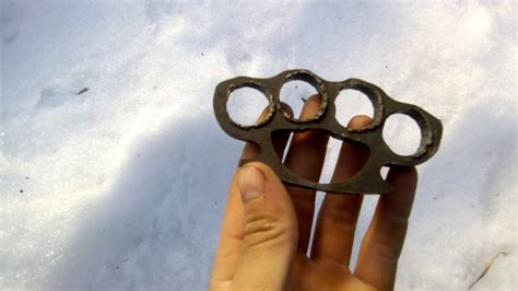 Кастет из металла - YouTube