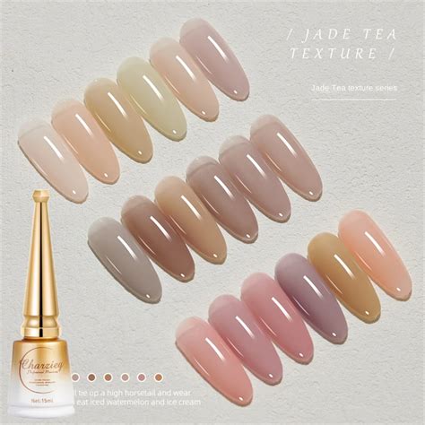 Longday Ml Jelly Gel Nail Polish Nude Color Semi Transparent Nail Polish Semi Permanent