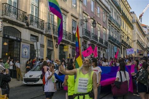 Lgbt People Take Part In Gay Pride Parade Editorial Stock Photo Image Of Crowd Celebrate
