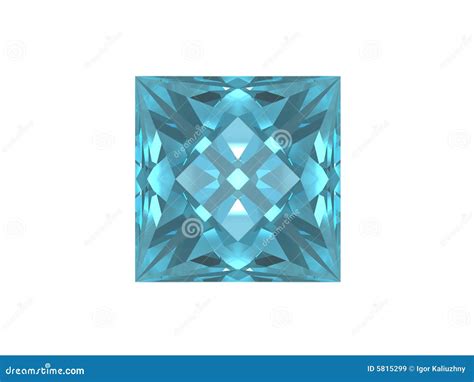 Blue Form Square Topaz Stock Illustrations 5 Blue Form Square Topaz