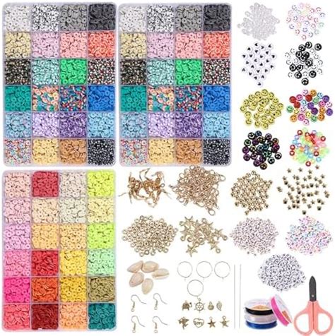 Couleurs Pi Ce Perles Heishi Mm Perle Plate Pour Bracelet