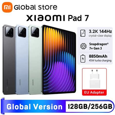 Планшет Xiaomi, 11", 8/128ГБ, 8/256ГБ, 12/256ГБ, Wi-Fi, Android ...