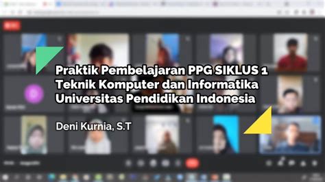 Video Praktik Pembelajaran Daring Ppl Siklus Ppg Daljab