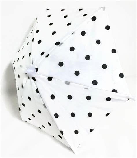 Umbrella-White with Black Polka Dots - Dori's Doll Boutique