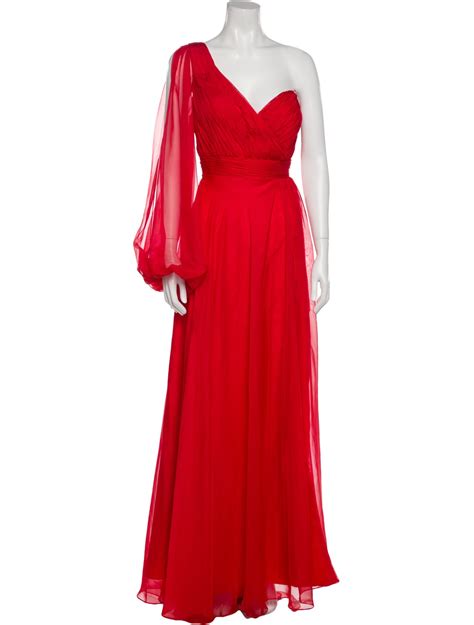 Mac Duggal One Shoulder Long Dress W Tags Red Dresses Clothing