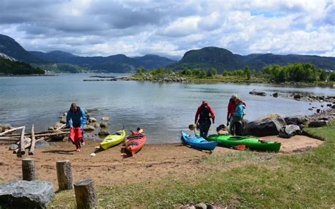 Kayak And Fjord Taste Explore Lysefjorden